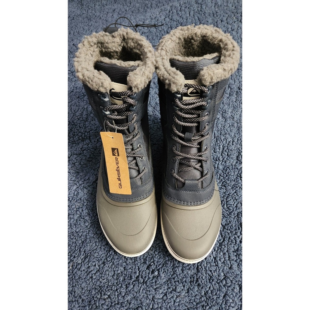 Quiksilver Men's 200g Insolate Fur Lined Snow Boots Size 9 Blue/Black New